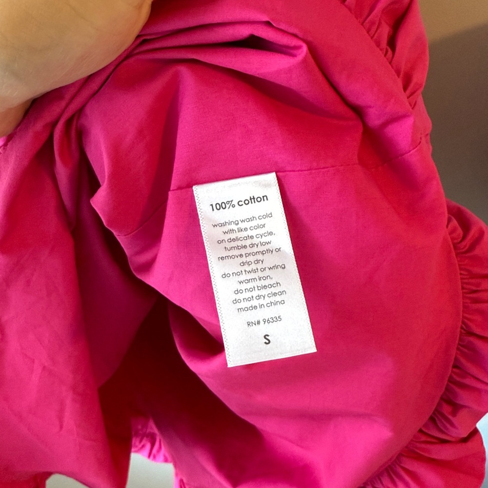 SALE TODAY ONLY! NWT Revolve Susana Monaco Poplin‎ Bubble Dress in Fuchsia - Picture 8 of 10